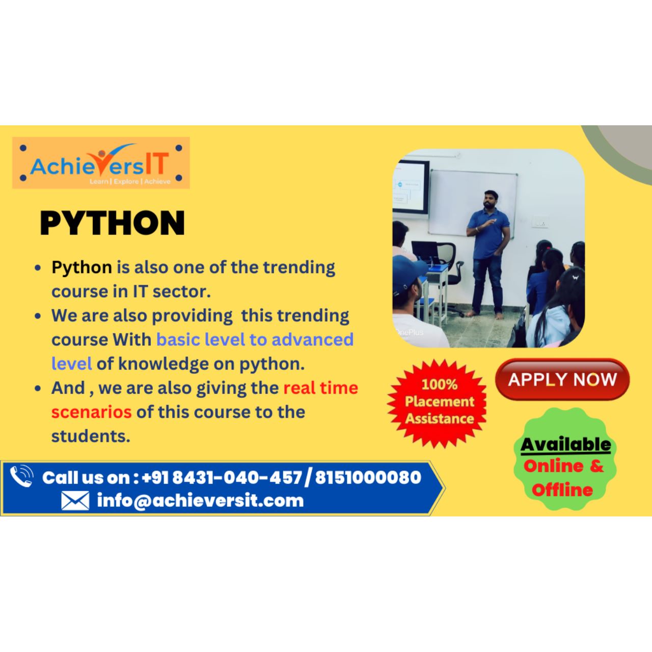 #Python #Software #AchieversIT #Achieve