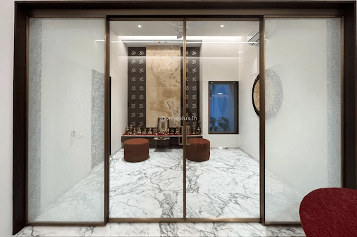Pooja Room Door Designs in Glass | VMS Trade Link