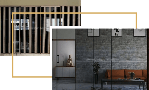 Slim Profile Partition Manufacturer from Ahmedabad | VMS Trade Link