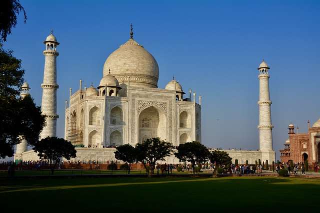 Beautiful view of the Taj Mahal